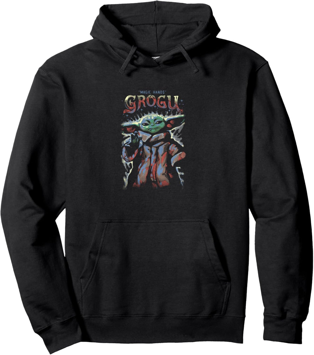 Star Wars: The Mandalorian Grogu With The Magic Hands Pullover Hoodie