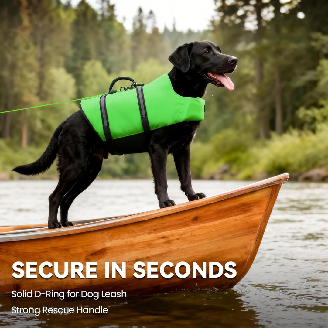 VIVAGLORY Rip Stop Schwimmweste Hund, Hundeschwimmweste, Schwimmhilfe & Auftrieb, Rettungsweste Hund