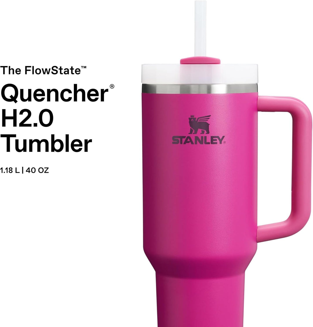 STANLEY 1913 Quencher H2.0 Flowstate Trinkflasche Mit Strohhalm 1.2L - Thermobecher Kühlt 11 Stunden