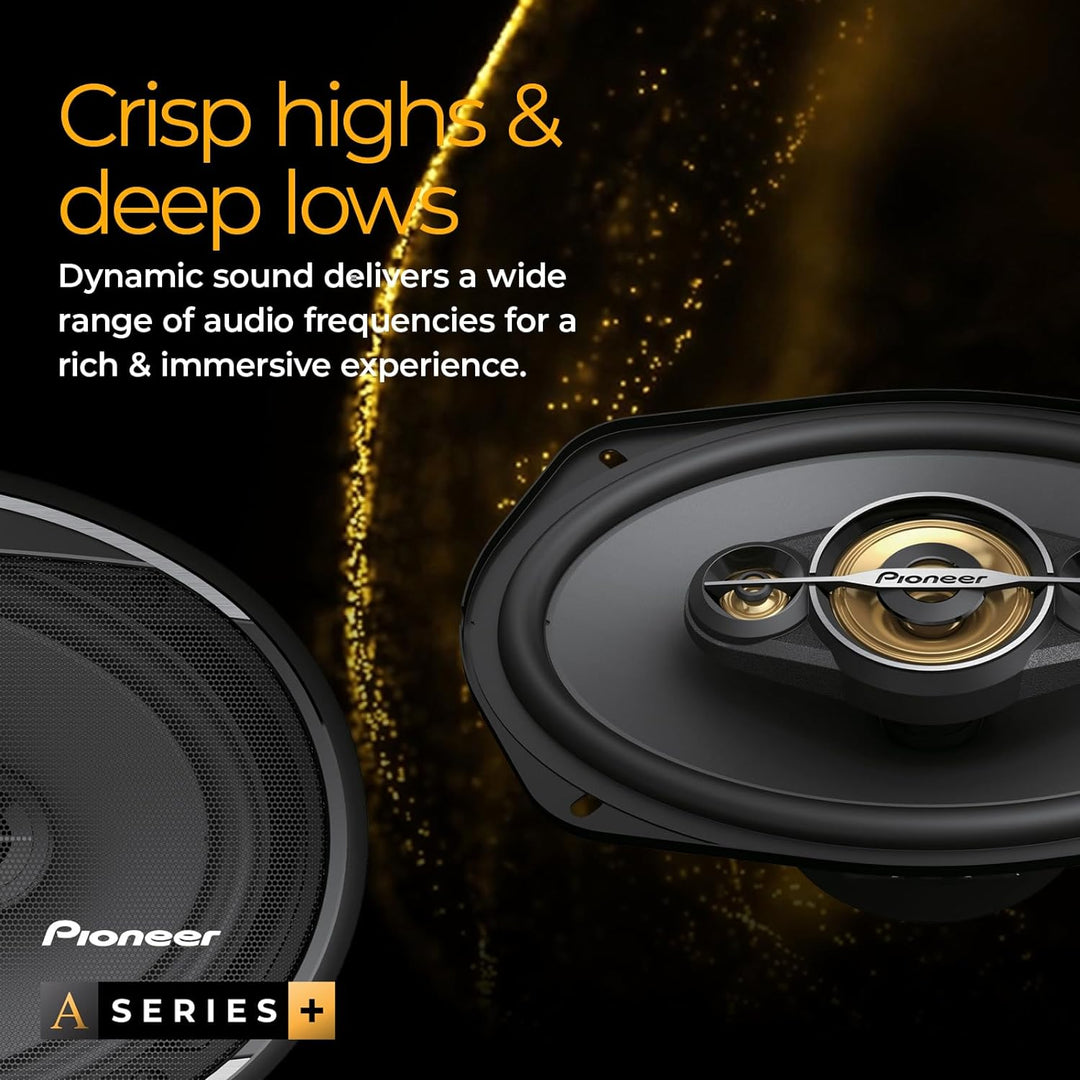 Pioneer TS-A1601C 16,5 cm 2-Weg-Komponentenlautsprecher Set mit 2 Lautsprechern (je 350 W max, 80 W