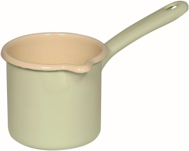 Riess, 0284-006, Schnabeltopf mit Stiel 10, CLASSIC - BUNT/PASTELL, Farbe Nilgrün, Durchmesser 10 cm