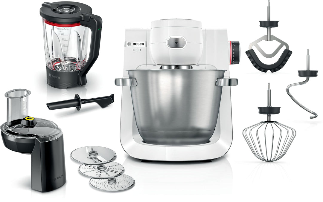 Bosch Elettrodomestici, Serie 6, Küchenmaschine, 1600 W, weiss, MUMS6EW22