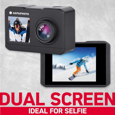 AgfaPhoto Photo Realimove AC7000 – Digital-Action-Kamera, wasserdicht 30 m (True 2,7 K, 16 MP, Dual-