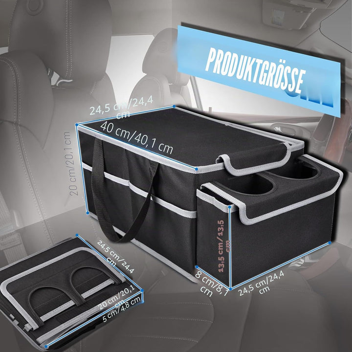 GUWINA Auto Organizer Rücksitz, Auto Organizer Kinder für Vorne und Rücksitz Klappbarer, Auto Organi