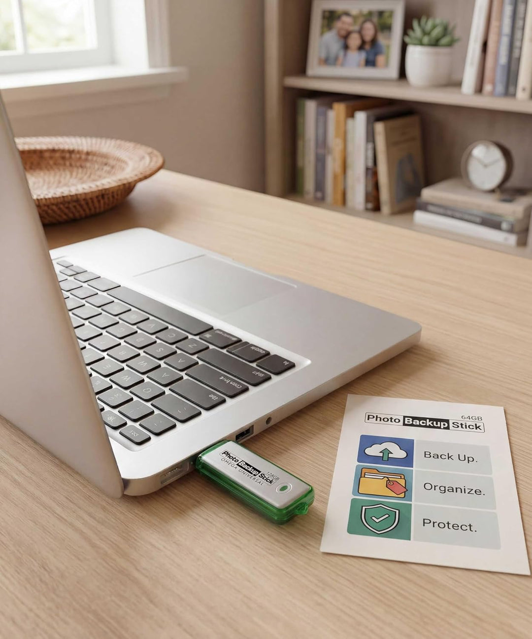 Foto-Backup-Stick für Computer – Bild- und Video-Backup-Tool USB 3.0 (128 GB)