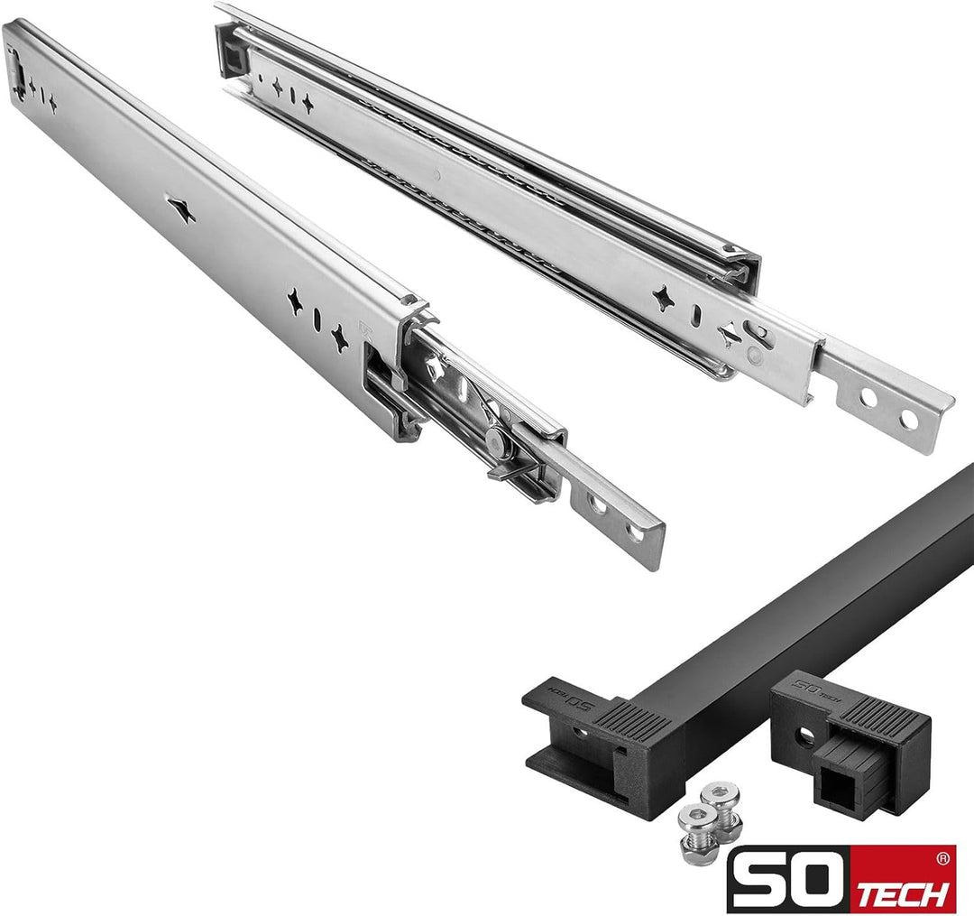 SOTECH VarioSlide Pat. Schubladenschienen Komplettset Schwerlastauszug KV2-100-H53-400 EH 400 mm bis