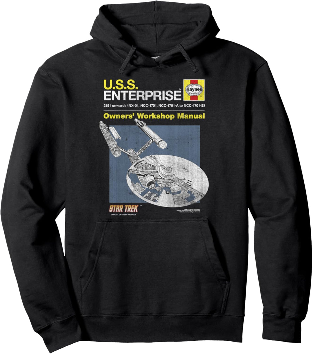 Star Trek The Original Series U.S.S Enterprise Manual Pullover Hoodie