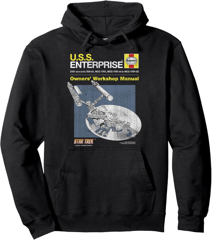 Star Trek The Original Series U.S.S Enterprise Manual Pullover Hoodie