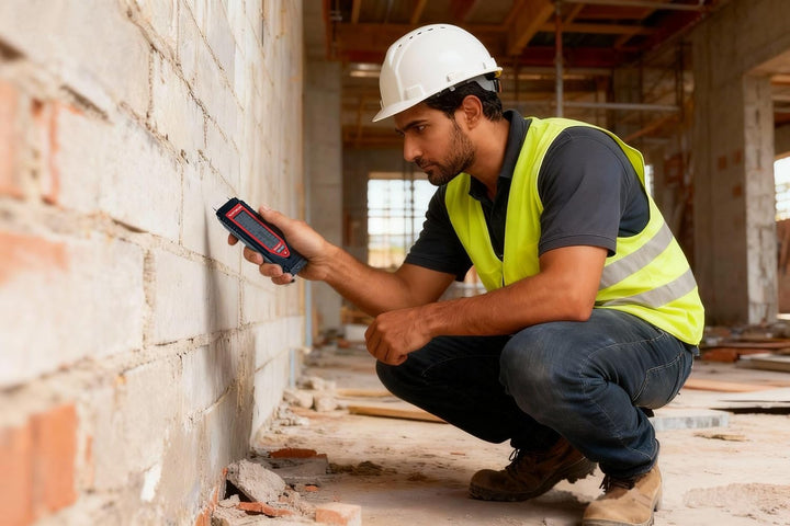 Rothenberger Industrial Bau und Holzfeuchtemessgerät, Messbereich 6-44%, 1500000797