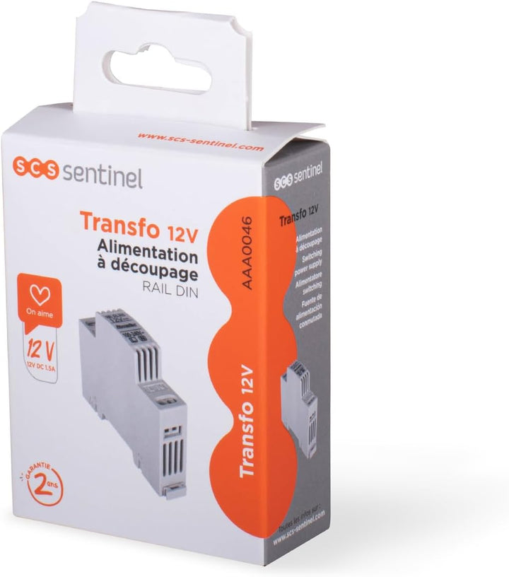 SCS Sentinel, AAA0046, Netztransformator 12V, Schaltnetzteil DIN-RAIL, Netzteil, Ideal für den Betri
