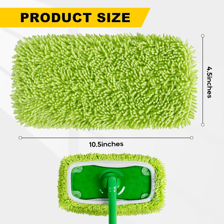 KEEPOW Mikrofaser-Tücher für Swiffer Bodenwischer – ideal für Swiffer Feuchte Bodentücher, Chenille-