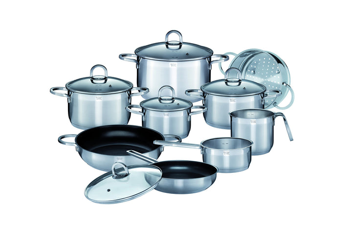 GSW 813150 Alara Top-Set 14-teilig, Edelstahl, silber, 38 x 25,5 x 15,5 cm, 14 Einheiten