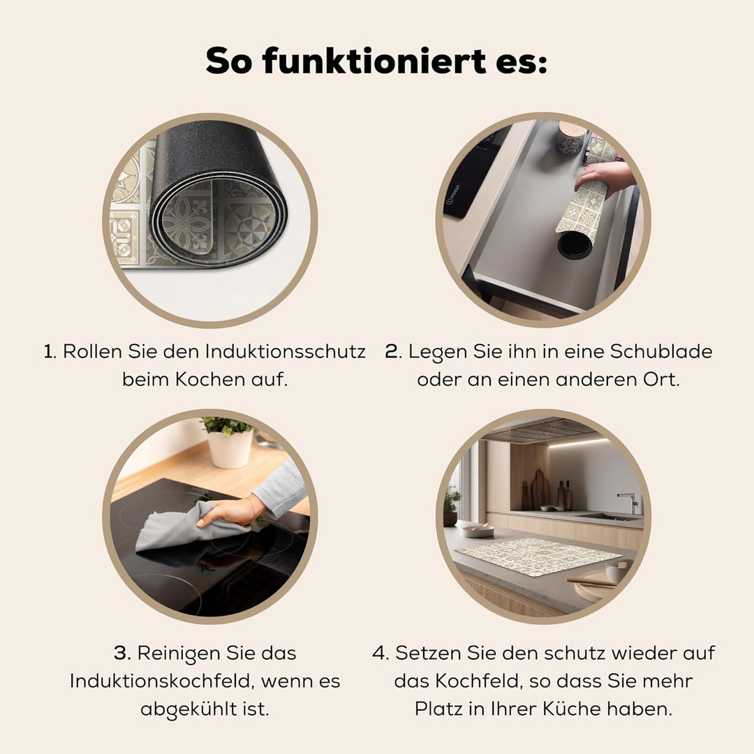 KitchenYeah© Herdabdeckplatte Einteilig Ceranfeld Abdeckplatte für Induktionsschutz Ceranfeldabdecku