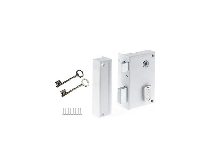 Yale YAV37G Vertikales Wandschloss, 2 Schlüssel, Links, für Gitter, weiss, Gauche Gauche Portal, Gau