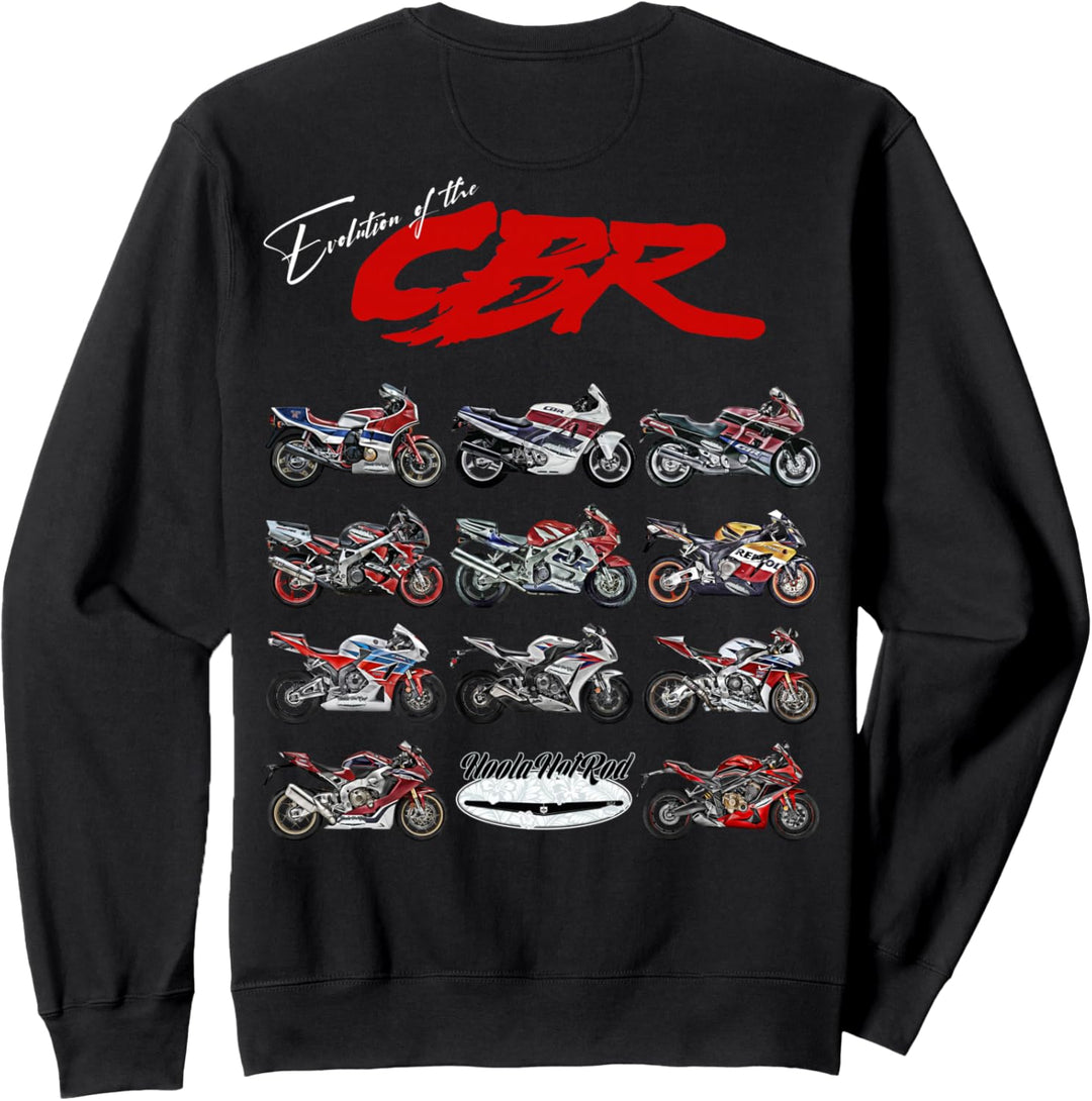 Evolution of the, CBR,Motorcycle,Motorrad,Road Racing,Biker Sweatshirt