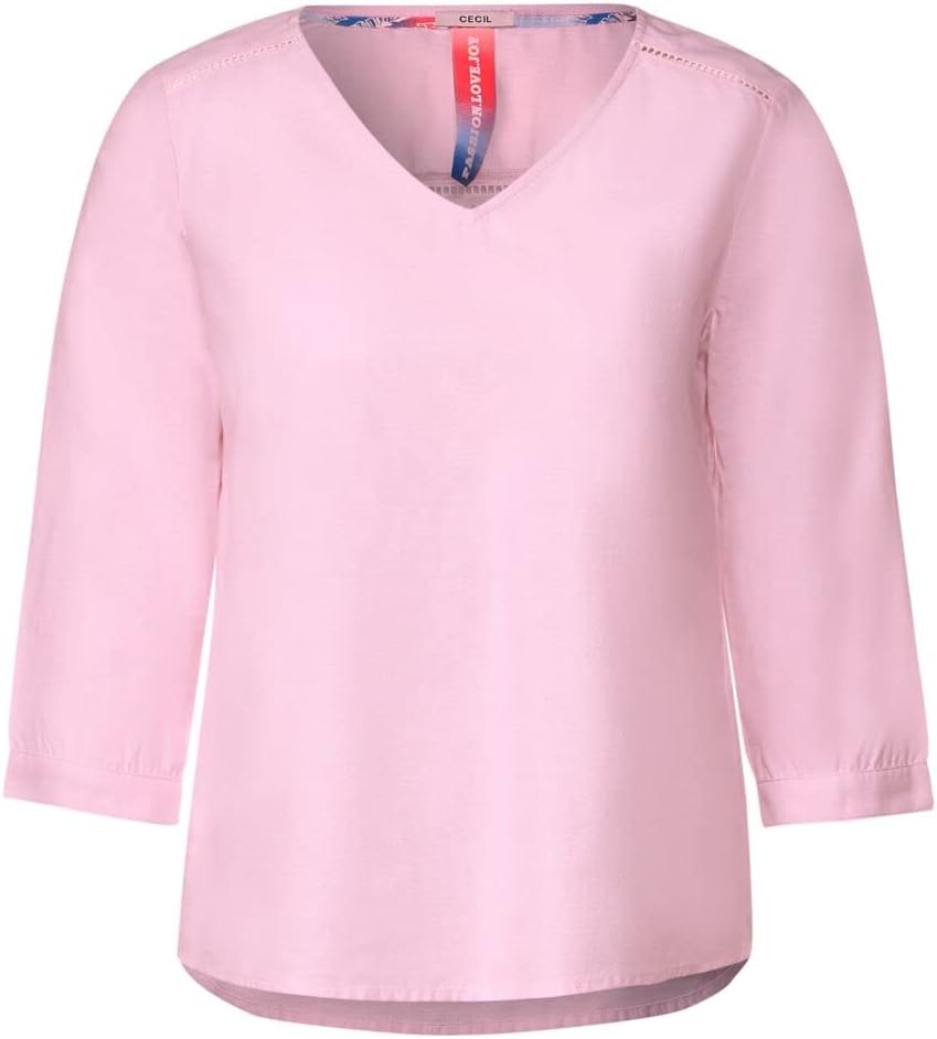 Cecil Damen Chambree Sommerbluse XS Soft Pink, XS Soft Pink