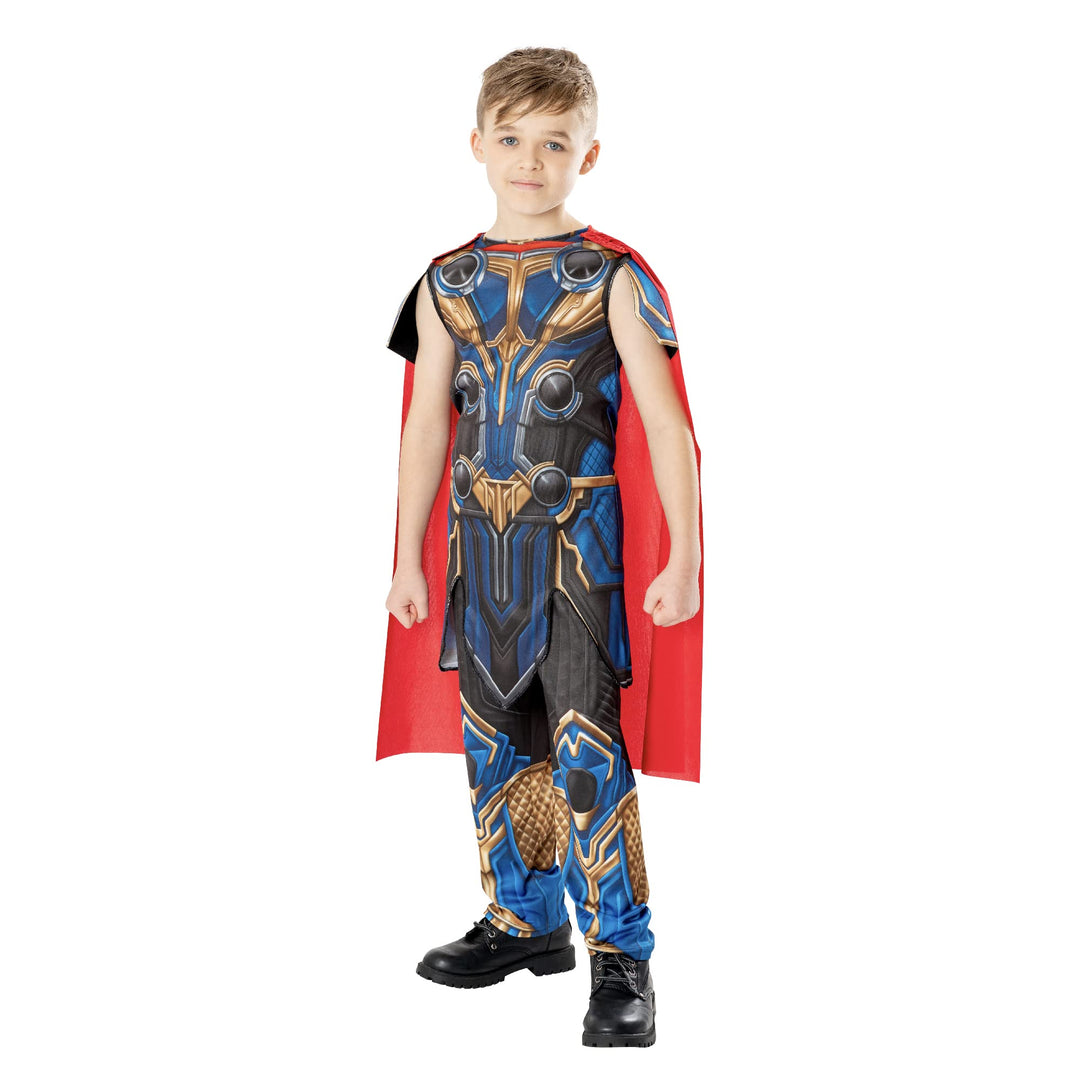 Rubies Offizielles Marvel Thor: Love and Thunder Thor Klassisches Kinderkostüm Alter 7-8 Jahre, 7-8