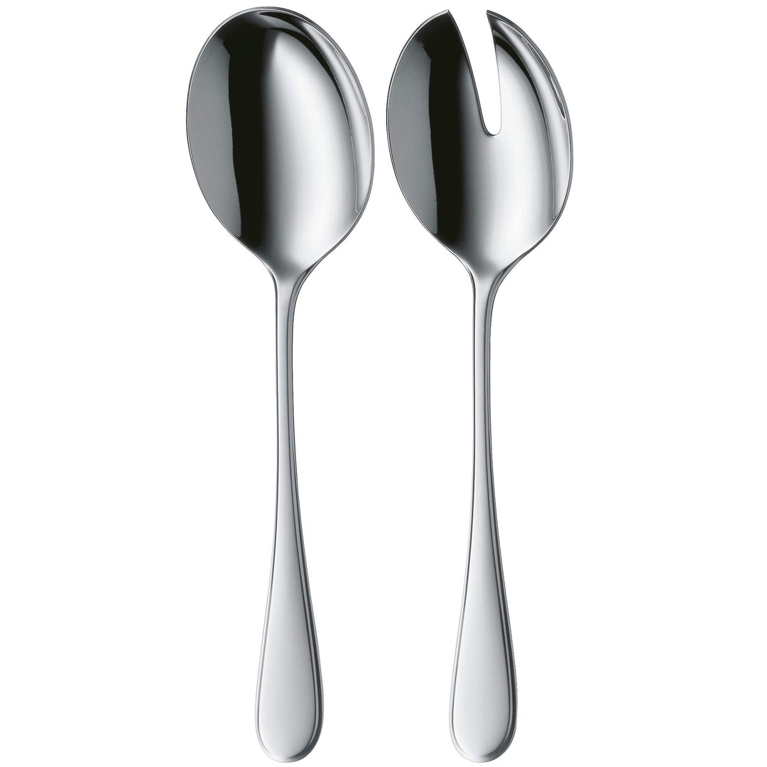 WMF Kent Plus Salatbesteck Edelstahl 23,7 cm, Salatgabel, Servierlöffel, Cromargan protect Edelstahl