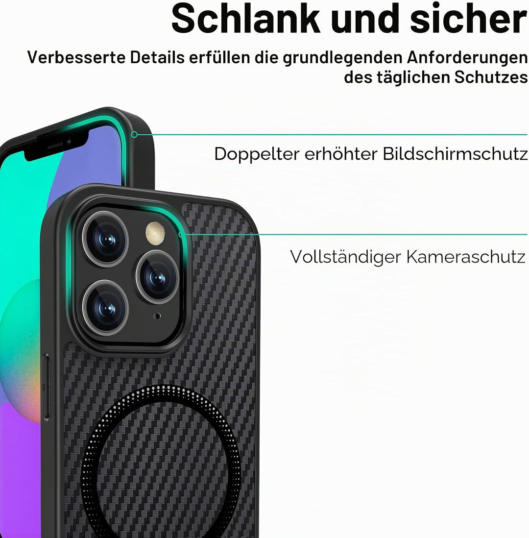 ONES Magnetisch für iPhone 11 Pro Max Ultradünne Hülle, Kompatibel mit MagSafe, Fallschutz in Militä
