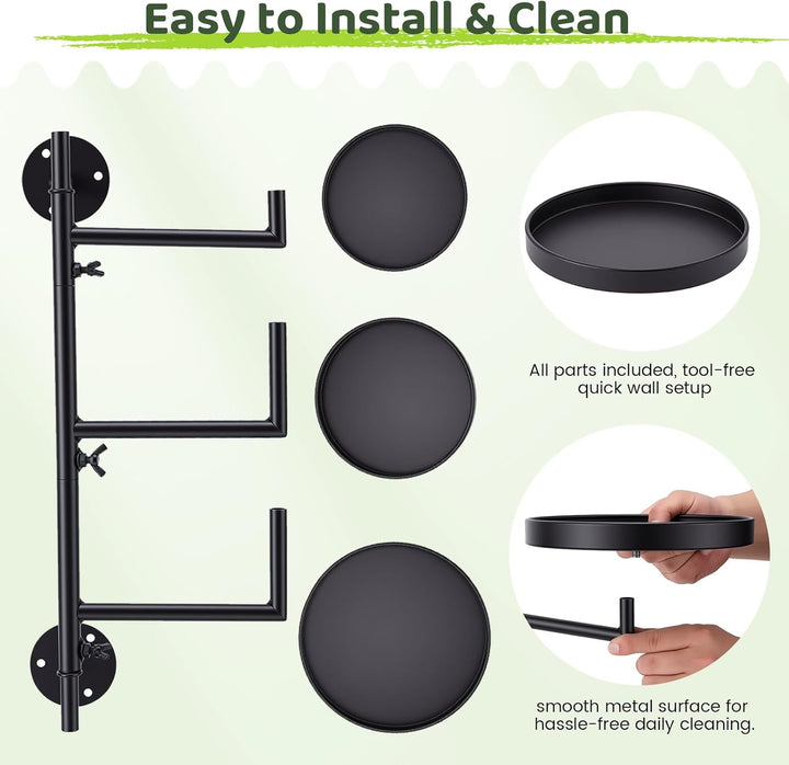 Wandbehang Pflanzenständer Set, Blumenständer für Draussen, Plant Stand Indoor Outdoor, Pflanzenrega