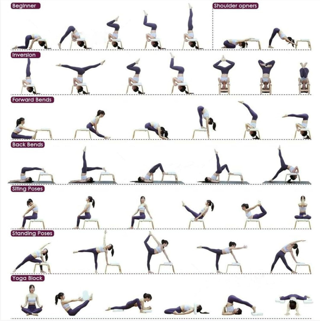 Yoga Kopfstandhocker, Kopfstandstuhl für zu Hause, Kopfstandhilfe, Inversion Stuhl, Kopfstandhocker,