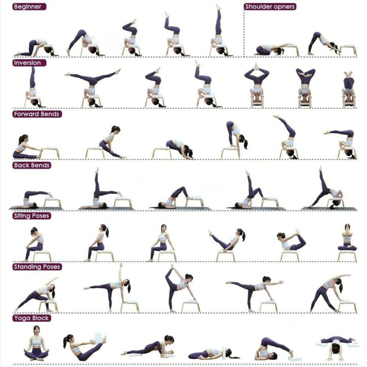 Yoga Kopfstandhocker, Kopfstandstuhl für zu Hause, Kopfstandhilfe, Inversion Stuhl, Kopfstandhocker,