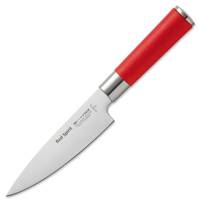 F. DICK Kochmesser, Küchenmesser Red Spirit (Messer mit Klinge 15 cm, X55CrMo14 Stahl, nichtrostend,