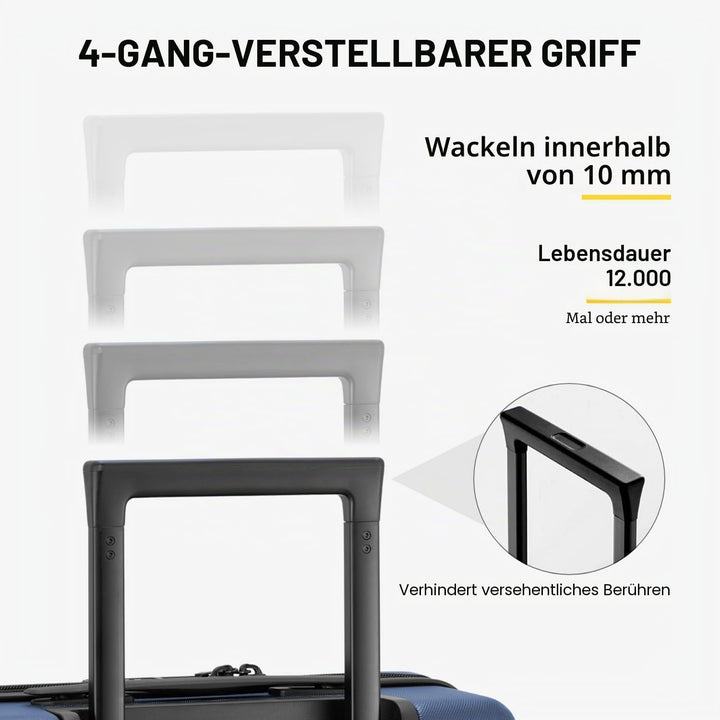LEVEL8 Koffer Trolleys Serie strutturata Luminosa 20/24/26/28 pollici, 28 Inch, Business(74cm, 99L,B