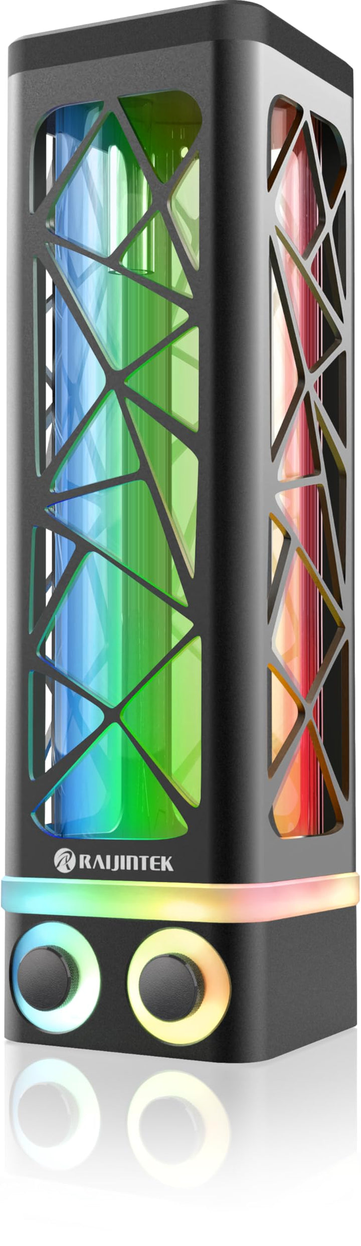 Raijintek Compatible ANTILA Pure R240B Ausgleichsbehälter, 262,5mm, ARGB - schwarz, R240B