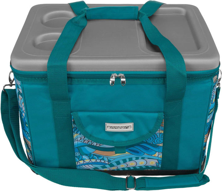 anndora Kühltasche XL 40 Liter - Isotasche Kühlbox Picknicktasche Farbauswahl XL OCEAN türkis, XL OC