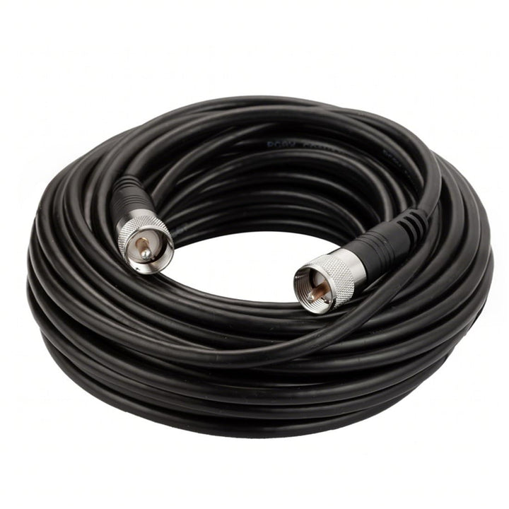 RFAdapter RG8x Koaxialkabel CB Koax Kabel 50ft UHF PL259 Stecker auf Stecker Low Loss CB Antennenkab