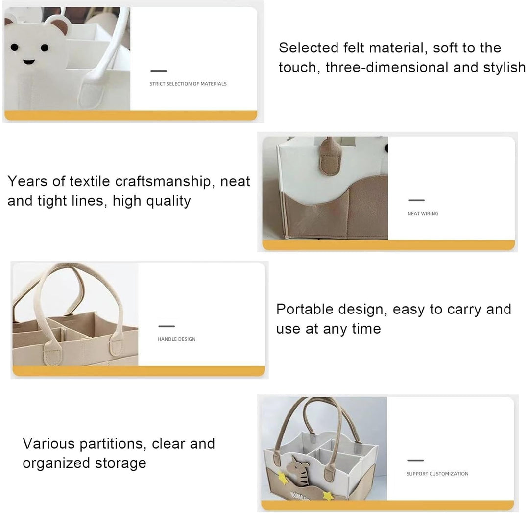 Wickeltasche, geteiltes Design, Wickeltasche, um Gegenstände organisiert zu halten, grosse Reise-Wic
