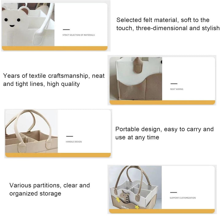 Wickeltasche, geteiltes Design, Wickeltasche, um Gegenstände organisiert zu halten, grosse Reise-Wic