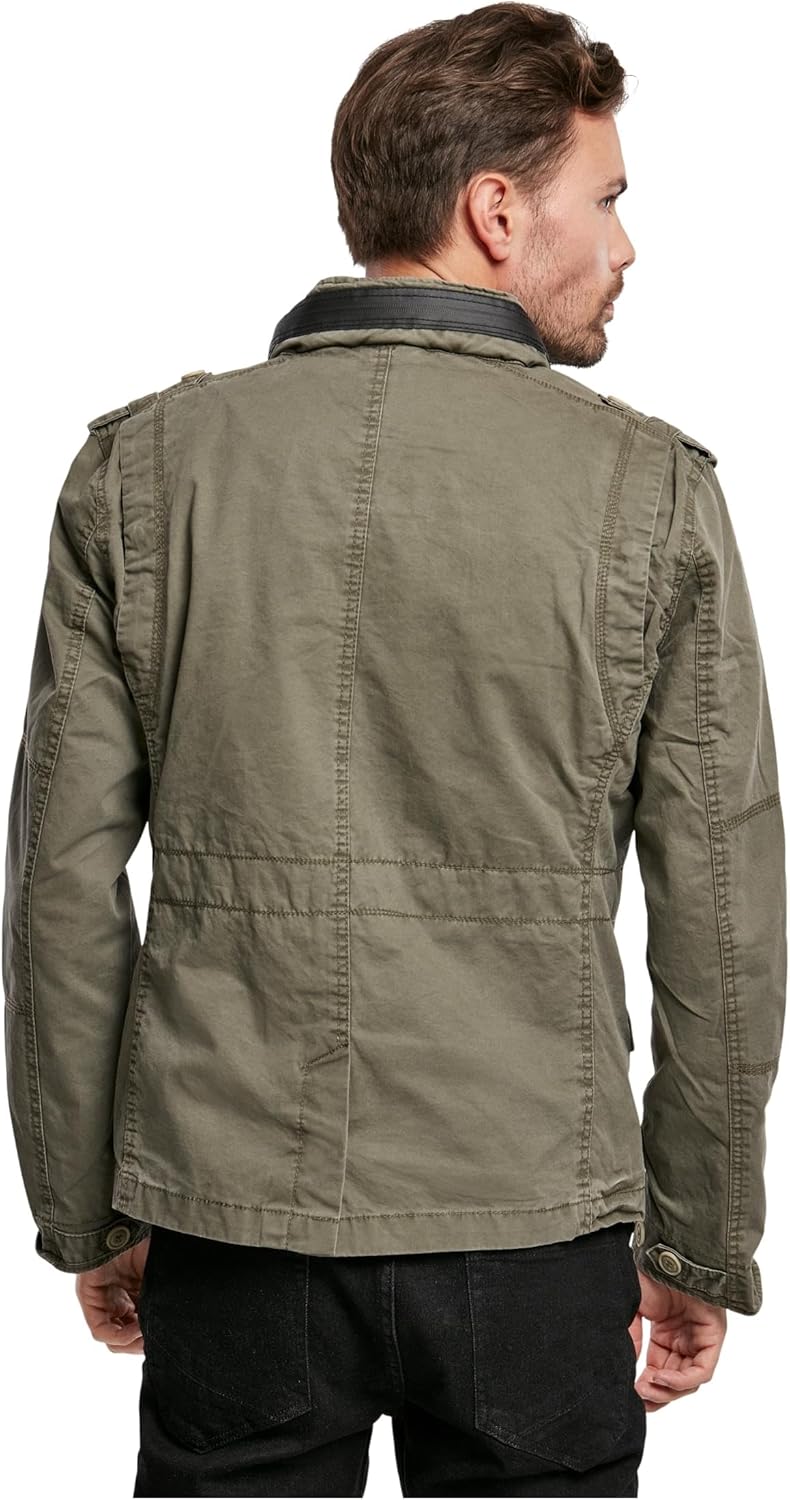 Brandit Jacke Britannia Sommer Vintage Herren ÜBERGANGSJACKE Army Outdoor Jacke, Grösse:M, Farbe:Oli