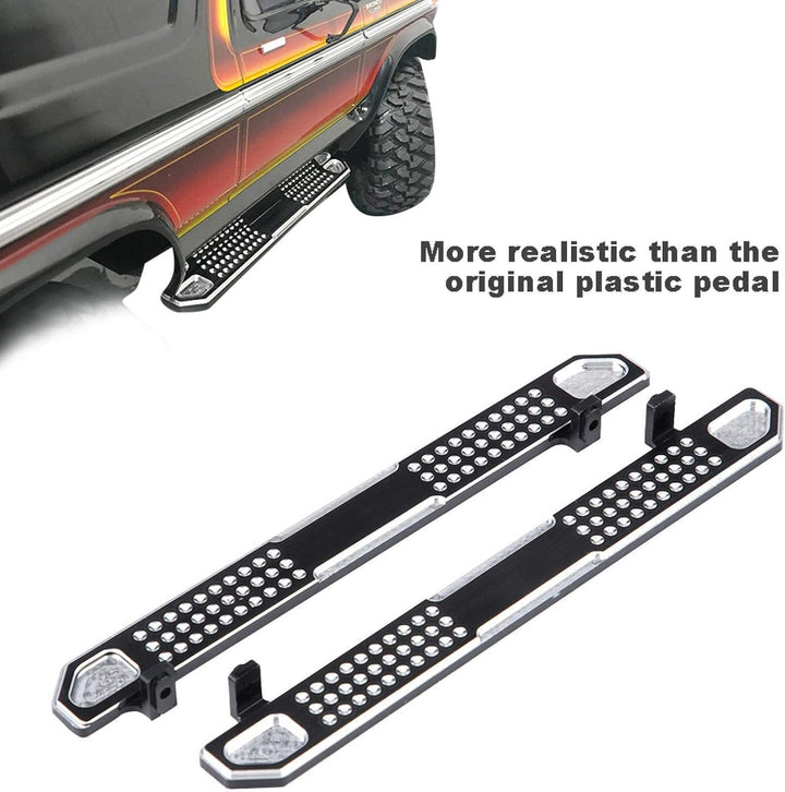 DAUERHAFT Trittbretter Fussplatte Glatte und helle Metalloberfläche, für RC Crawler, für RC Car Part