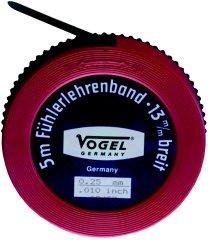 Vogel Germany Fühlerlehrenband (Länge 5 Meter, Messbereich 0,30 mm / .012 inch, gehärteter Federstah