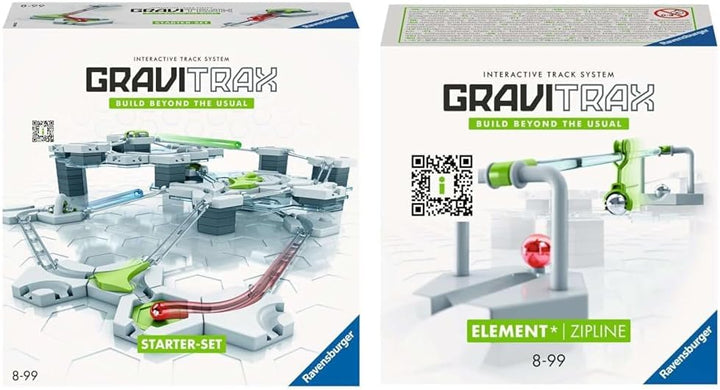 Ravensburger GraviTrax Starter-Set 22410 - GraviTrax Starterset für Deine Kugelbahn & GraviTrax Elem