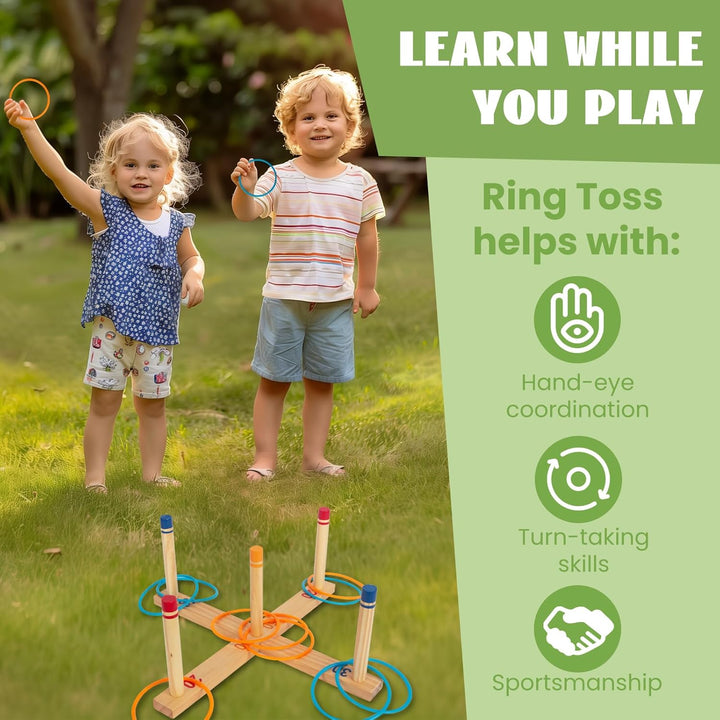 Ringwurfspiel Kinderspiele - Spiele für draussen - werfen den Ring für Kinder und Erwachsene – ringw