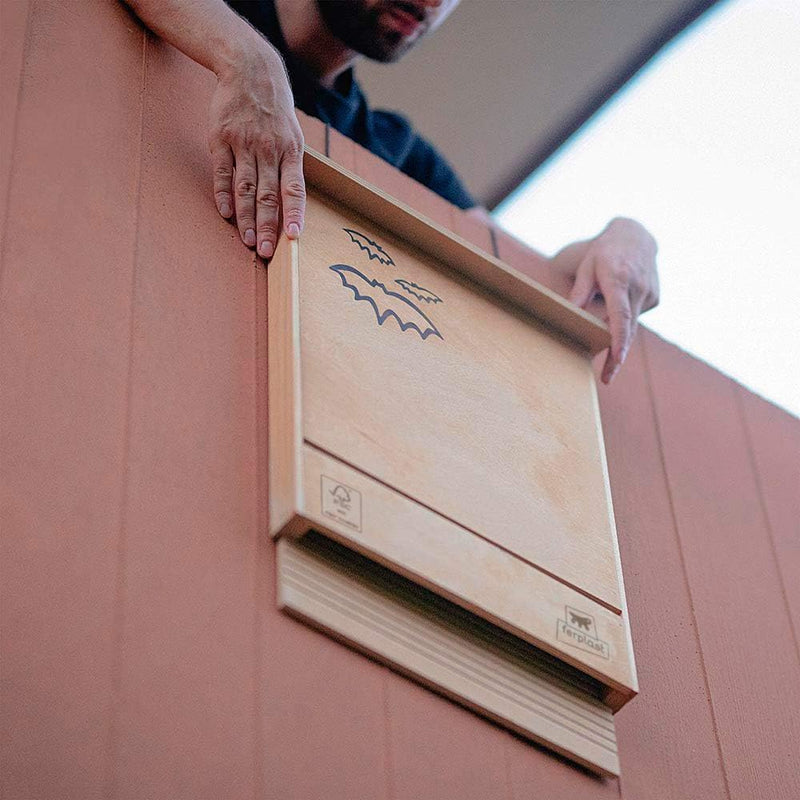 Ferplast Fledermaushäuschen BAT HOUSE, Unterschlupf für Fledermäuse aus umweltfreundlichem FSC Holz,