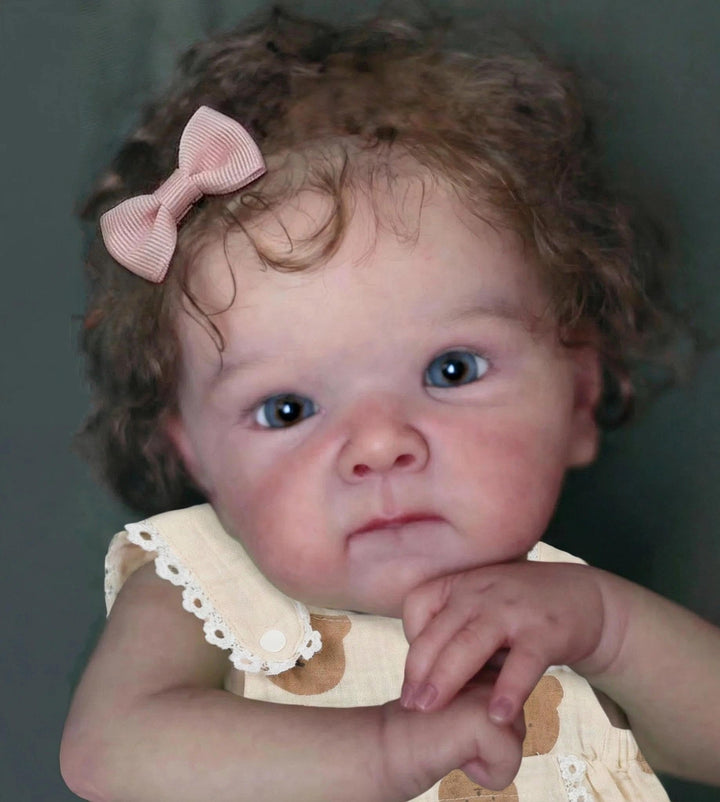 Zero pam Reborn Baby Mädchen, 48CM Reborn Baby Vollsilikon Lebensecht, Reborn Puppen Lebensecht, Leb