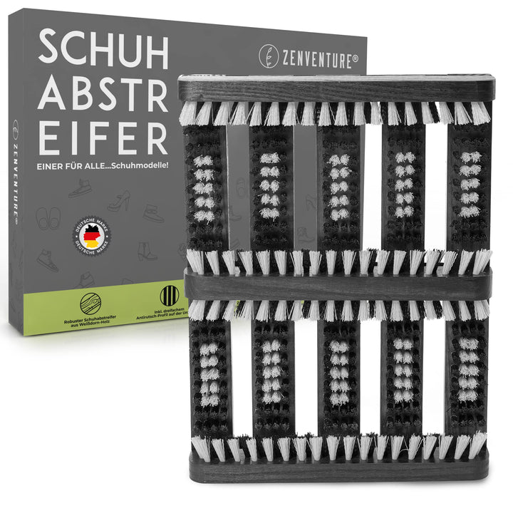 Schuhabstreifer - Robuster Schuhabstreifer für aussen & innen - Aus langlebigem Weissdorn-Holz & mit