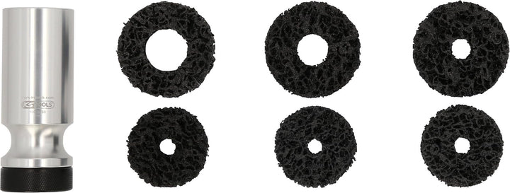 KS Tools 100.5090 Stehbolzen-Radnabenschleifer-Satz, Ø 50/60 mm, 7-TLG