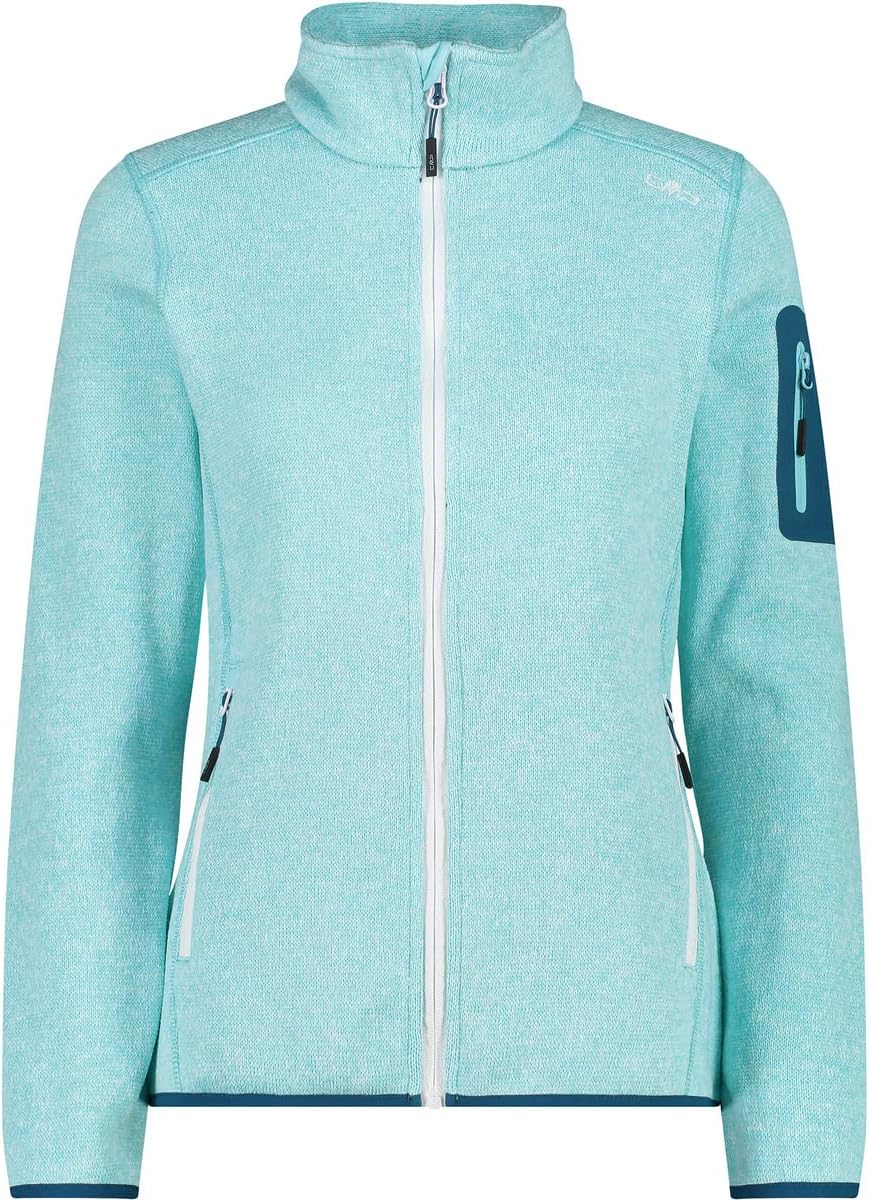 CMP Damen Fleecejacke Jacke D34 Wassertiefer See, D34 Wassertiefer See