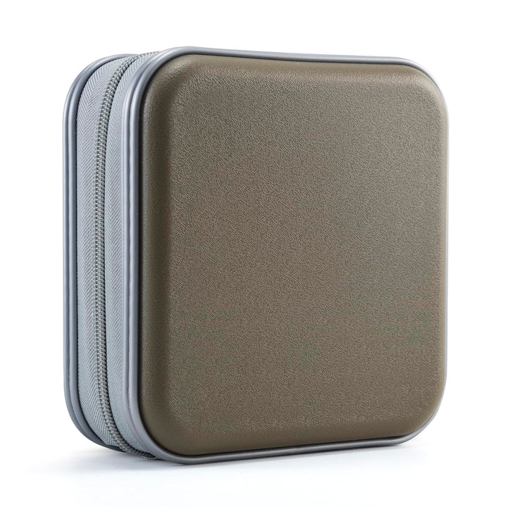 UENTIP CD-Hülle mit 48 Kapazitäten, tragbare DVD-Hülle aus Hartplastik, CD-Organizer, Brieftasche, s