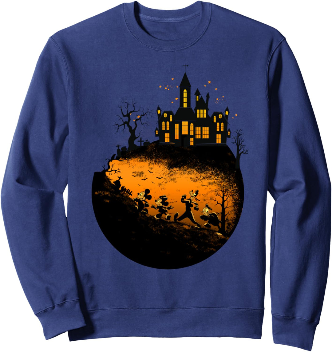 Disney Mickey And Friends Halloween Group Shot Sweatshirt