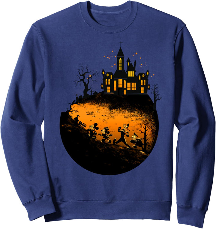 Disney Mickey And Friends Halloween Group Shot Sweatshirt