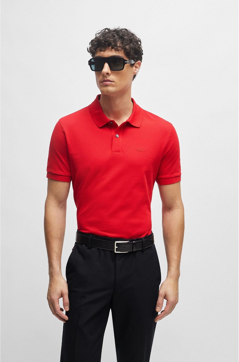 Pallas Poloshirt Aus Baumwoll-piqué Mit Logo-Details S Rot Sieben, S Rot Sieben