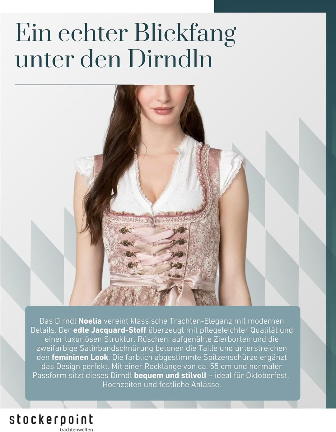 Stockerpoint Damen Noelia Kleid 36 Altrosa, 36 Altrosa