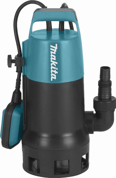 Makita PF1010 Tauchpumpe Klar-/Schmutzwasser 14.400 l/h, 6 x 210 mm & Cornat Schlauchschelle - Ø 20-