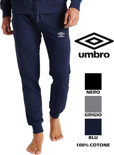 Umbro - Lange Jogginghose, Jogger aus Baumwolle, für Herren, sportlich, ideal für Zuhause, Fitnessst